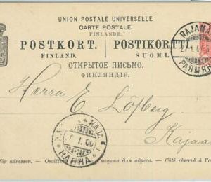 66678 - FINLAND - Postal History - POSTAL STATIONERY CARD from RAJAMAKI 1900
