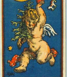 98497 - VINTAGE POSTCARD - Czechoslovakia - Artist Drawn ILLUSTRATED Christmas