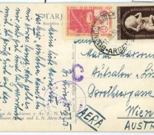 aa3064 - ARGENTINA - POSTAL HISTORY -  ANTARCTIC stamp on POSTCARD to AUSTRIA
