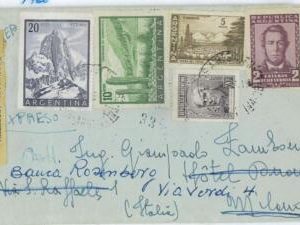 aa3061 - ARGENTINA - POSTAL HISTORY - Registered COVER to ITALY  1960
