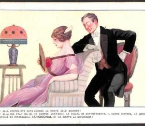 Lib739 - VINTAGE Illustrated ITALIAN  ADVERTISING POSTCARD - MEDICINE Urinary