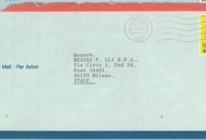 84520 - QATAR - POSTAL HISTORY - AIRMAIL COVER to  ITALY   1988