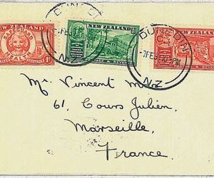 POSTAL HISTORY -  NEW ZEALAND : cover to FRANCE 1937