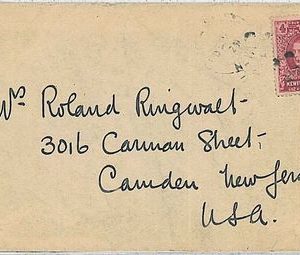 POSTAL HISTORY cover -  NEWFOUNDLAND to USA