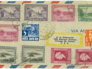 93662 - DUTCH INDIES  - POSTAL HISTORY - Airmail  COVER FRONT 1947  Vulcano