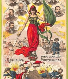 af2227 - PORTUGAL - VINTAGE POSTCARD - Proclamacao Portuguesa - 1910