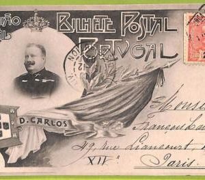 af2221 - PORTUGAL - VINTAGE POSTCARD - D.Carlos - 1902
