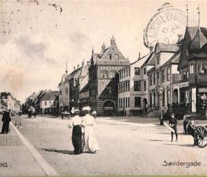 ac9600 - DENMARK - VINTAGE POSTCARD -  Horsens - 1906