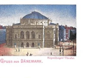 ac9688 - DENMARK - VINTAGE POSTCARD - Gruss aus Danemark, Kopenhagen-Theater