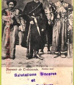 af2270 - TURKEY - VINTAGE POSTCARD -  Trebizonde - Costume kurd
