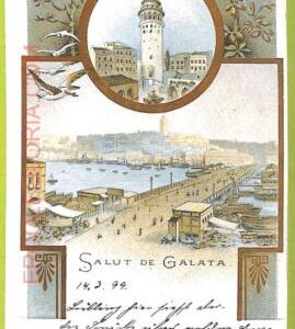 af2259 - TURKEY - VINTAGE POSTCARD - Galata - 1899