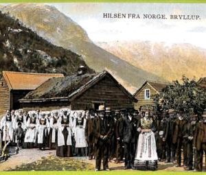 a0536 - NORWAY - VINTAGE POSTCARD  - Hilsen Fra Norgen, Bryllup
