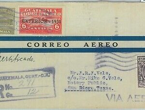86024 - GUATEMALA - POSTAL HISTORY - REGISTERED COVER to USA 1932 - COFFEE