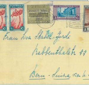 86050 - GUATEMALA - POSTAL HISTORY -  COVER to SWITZERLAND 1938 - WEATHER birds