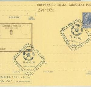 86896 - ITALY - POSTAL HISTORY Special postmark on stationery  SPORT Football