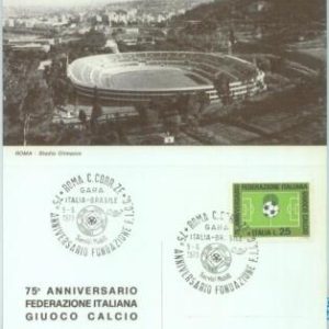 86905 - ITALY - Postal History -  Large MAXIMUM CARD - FOOTBALL 1973