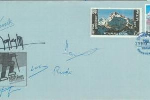 84858 - MOUNTAINEERING - Postal History: signed FLEMISH EXPEDITION to NEPAL 1989