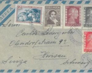 81418 - ARGENTINA - Postal History - COVER to SWITZERLAND  1952 - EVITA