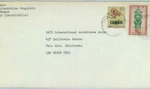 84059 - BELGIAN Congo Belge - POSTAL HISTORY -   COVER 1963  Flowers Art