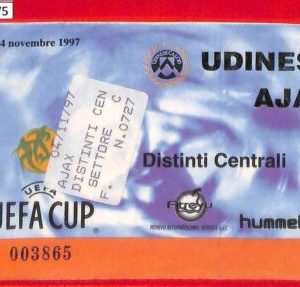 C1575 - Collectible FOOTBALL TICKET stub - UEFA Cup  1997 :  UDINESE vs AJAX
