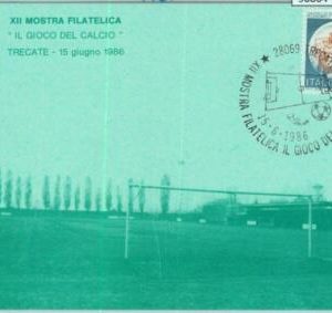 90864  - ITALY - POSTAL HISTORY - SPECIAL Postmark &  Postcard 1986  Football