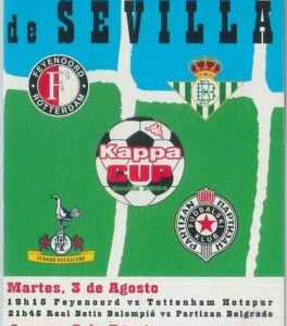 77777 - VINTAGE POSTCARD - FOOTBALL Tottenham REAL BETIS Feyenoord PARTIZAN 2004