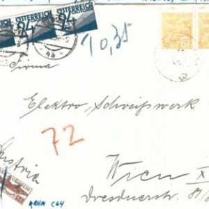 73784 - BRAZIL - POSTAL HISTORY - RHM  64  on  COVER to AUSTRIA - TAXED  !! 1936