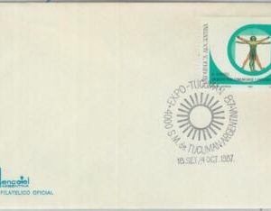 81412 - ARGENTINA - Postal History - EXPO postmark on COVER - Michelangelo 1987