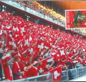 86907 - SWITZERLAND - Postal History - STAMP on POSTCARD: FOOTBALL  2003