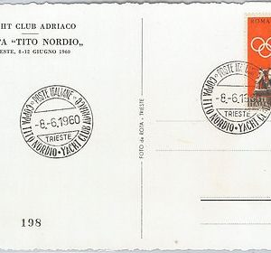 56552 - SPORTS: BOAT RACING Yatching  - ITALY -  POSTAL HISTORY: POSTCARD  1960