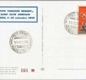56553 - SPORTS: BOAT RACING Yatching  - ITALY -  POSTAL HISTORY: POSTCARD  1959