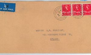 613898  -  British KUT - POSTAL HISTORY:   COVER to ITALY 1962