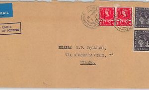 61391  -  British KUT - POSTAL HISTORY:   COVER to ITALY 1963