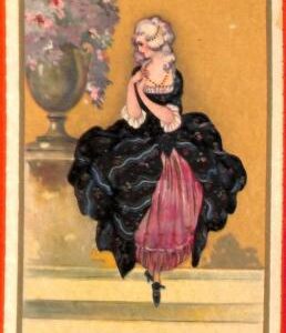 Lib7768 - VINTAGE Illustrated POSTCARD - Glamour, Ladies  CHIOSTRI STYLE