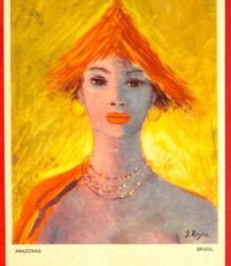 Lib7766 - VINTAGE POSTCARD - Glamour, Ladies, ARTIST SIGNED Rojka BRAZIL