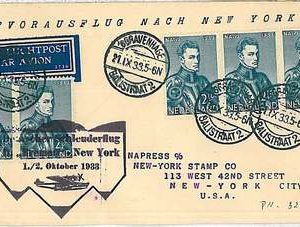 x0233  - FIRST FLIGHT cover  - NETHERLANDS 1933 : KATAPULT FLIGHT !