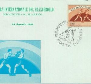 67688 - SAN MARINO - POSTAL HISTORY - FDC MAXIMUM CARD -  1954 SPORT: Boxing