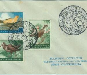 67712 - SAN MARINO - POSTAL HISTORY -  Special postmark on COVER 1960 swimming
