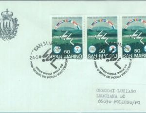 89828 - SAN MARINO - Postal History - SPECIAL POSTMARK 1985  SPORT Swimming