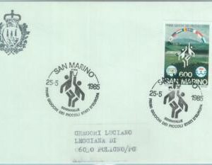 89830 - SAN MARINO - Postal History - SPECIAL POSTMARK 1985  SPORT Basketball