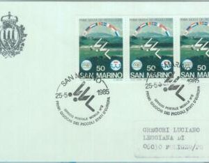 89829 - SAN MARINO - Postal History - SPECIAL POSTMARK 1985  SPORT Swimming