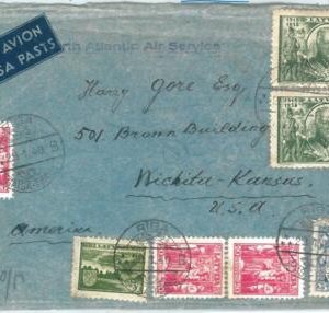 69382 - LATVIA - POSTAL HISTORY: COVER to USA via NORTH ATLANTIC AIR SERVICE