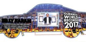 A6931 - SIERRA LEONE - ERROR MISPER Stamp Sheet-2017-Guinness world records,cars