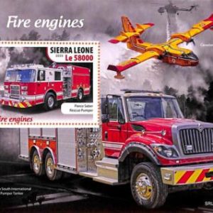 A6930 - SIERRA LEONE - ERROR MISPER Stamp Sheet - 2020 - Fire Engines, transport