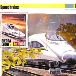 A6936 - SIERRA LEONE - ERROR MISPER Stamp Sheet - 2020 -  speed trains,transport