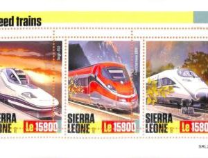 A6937 - SIERRA LEONE - ERROR MISPER Stamp Sheet - 2020 -  speed trains,transport