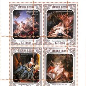 A6912 - SIERRA LEONE - ERROR MISPERF Stamp Sheet - 2020 - ART, FRANCOIS BOUCHER
