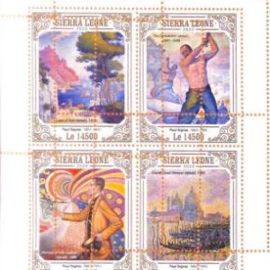 A6916- SIERRA LEONE - ERROR MISPERF Stamp Sheet - 2020 - PAUL SIGNAG, ART