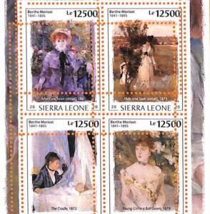 A6905 - SIERRA LEONE - ERROR MISPERF Stamp Sheet - 2020 - ART, BERTHE MORISOT