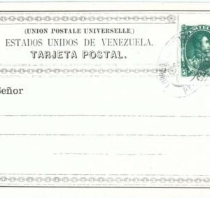 72293 - VENEZUELA - POSTAL HISTORY  FORMULAR stationery CARD 1903 Puerto Cabello